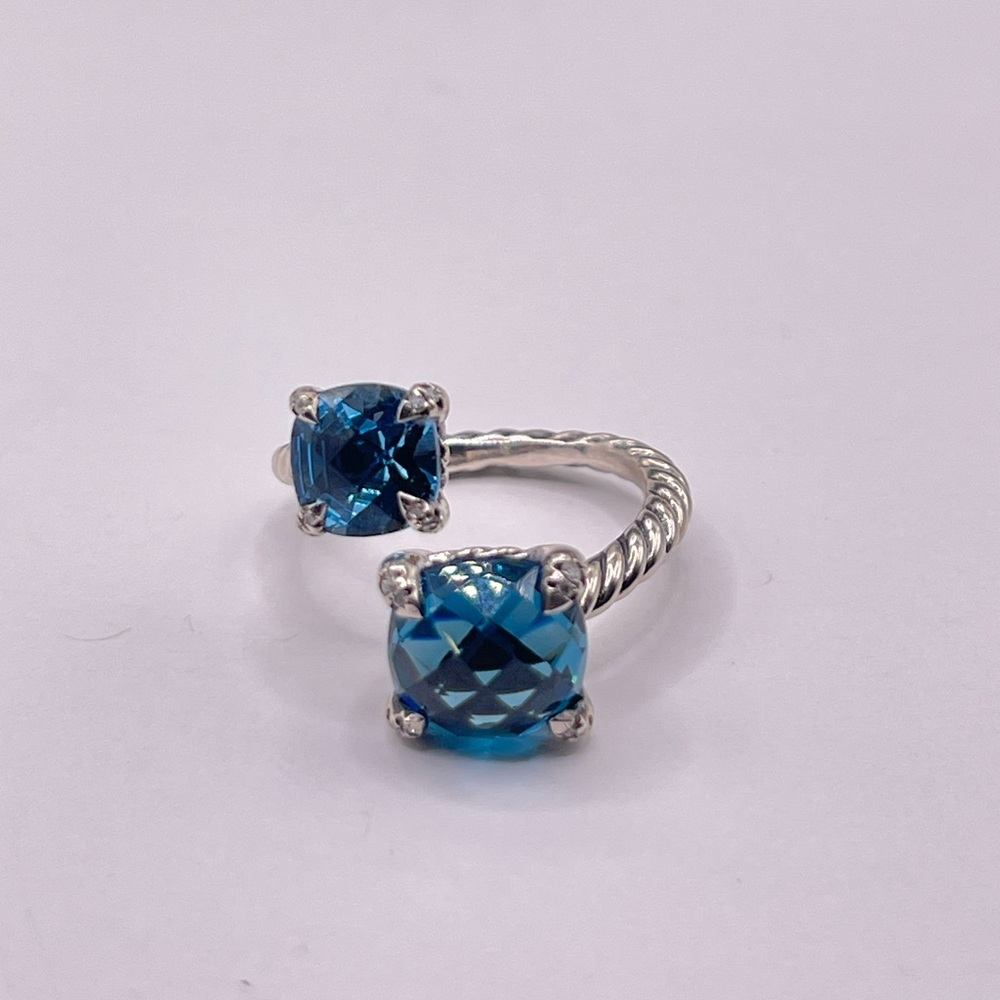 David Yurman Chatelaine Bypass Ring with Diamonds